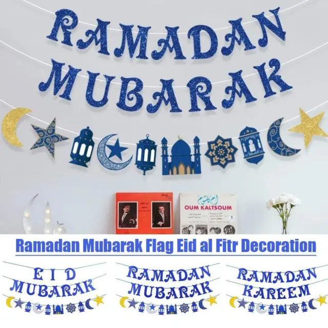 Ramadan Mubarak Bandiera Decorazioni Giuro 2024 NUOVO E2X9