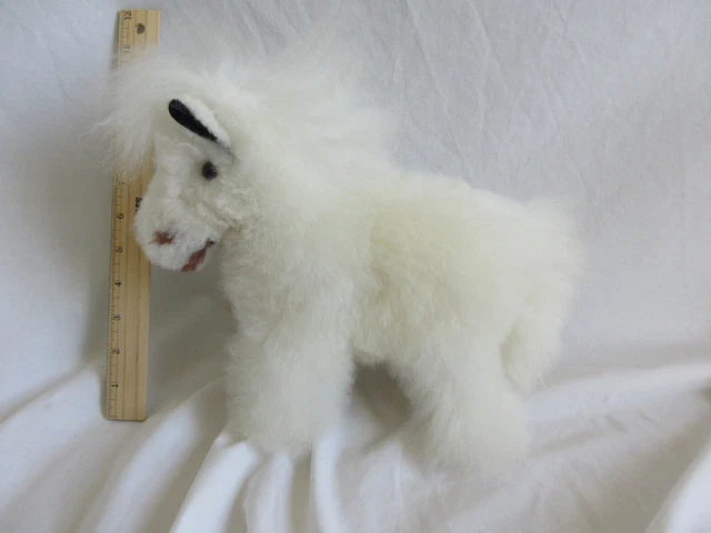 Alpaca Fur Pony Plush Animal White