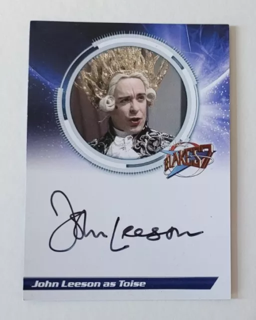 Unstoppable Cards Blake's 7 Series 1 John Leeson Autograph Card S1JL2