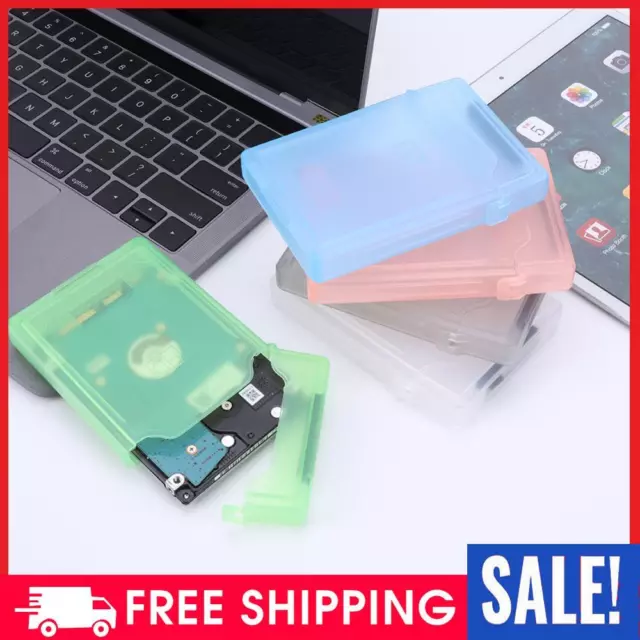 2.5 in HDD SSD Protective Case Durable Dustproof Portable Protective Box Plastic