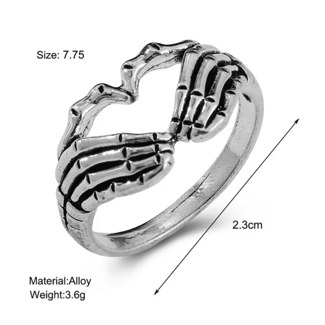 Vintage Ghost Finger Rings For Women Men Retro Classic Open End Claw R WGCIA  Sg