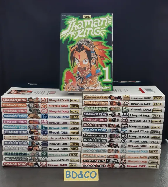 Lot des 28 premiers mangas de la série SHAMAN KING - TBE