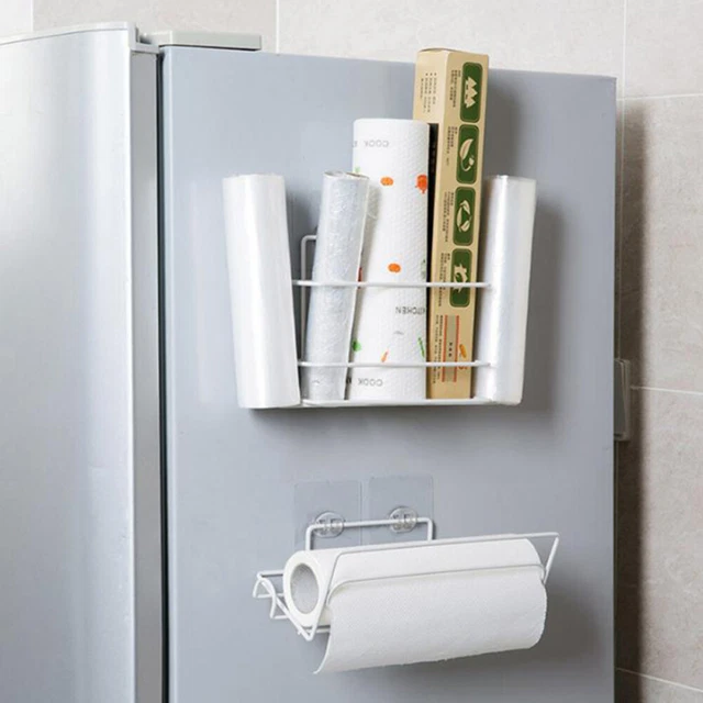 Kitchen Hanging Shelf Plastic Film Storage Rack Hanging Rack Wrought Iron