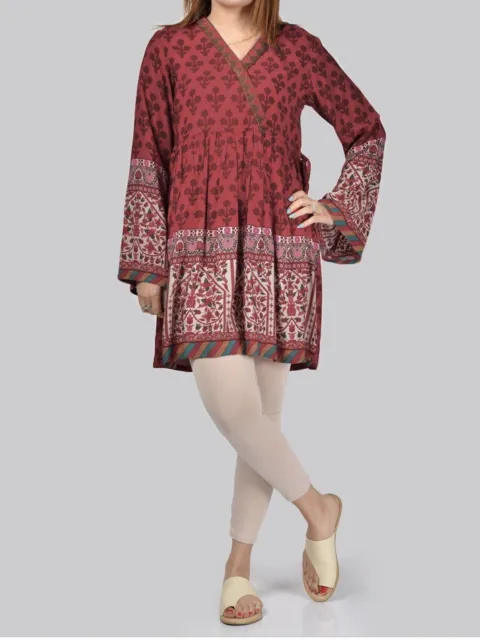 Limelight Original-Latest Embroidered Lilen Shirt-Pakistani Wear Size Small