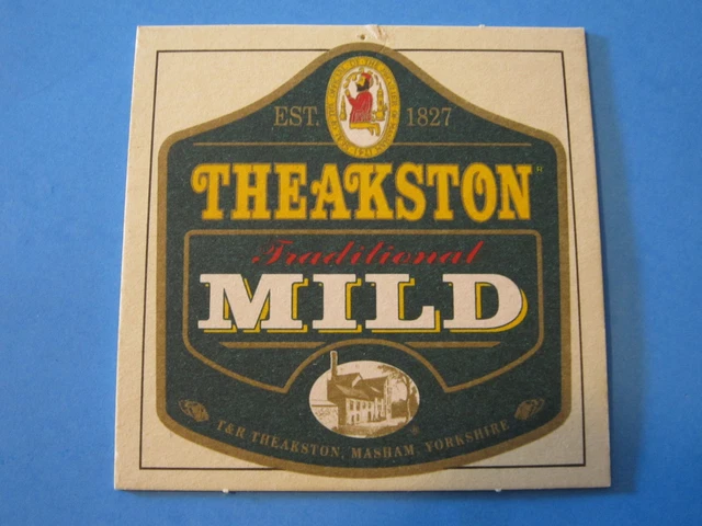 Beer Bar Coaster: THEAKSTON Traditional Mild; Masham, YORKSHIRE Brewery, ENGLAND