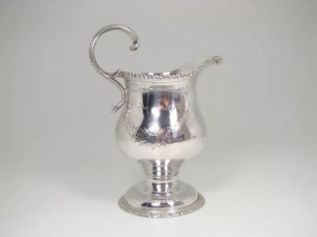 Georgian 1765 English Sterling London by William Sudell Silver Cream / Milk Jug