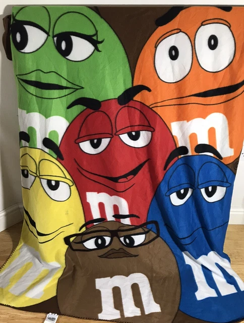 M M S WORLD FLEECE Throw Blanket 50 x 60 Used Good Condition 14.99 PicClick UK