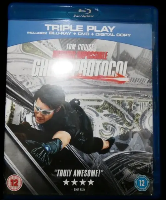 Mission Impossible Ghost Protocol Triple Play Blu-Ray +DVD + Digital Copy