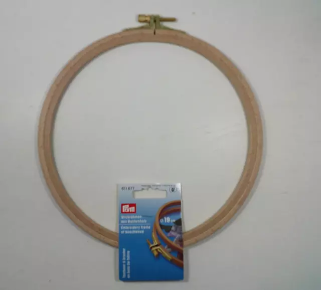 Prym Stickring 19 cm , Stickrahmen Stopfring aus Buchenholz