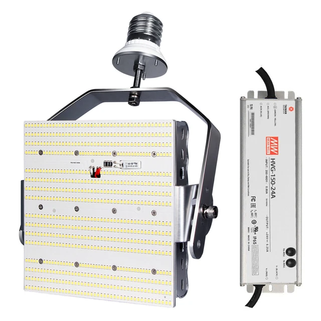 150Watt LED Shoebox Retrofit Kit Parking Lot Road Light AC480V 600W MH HID Equal