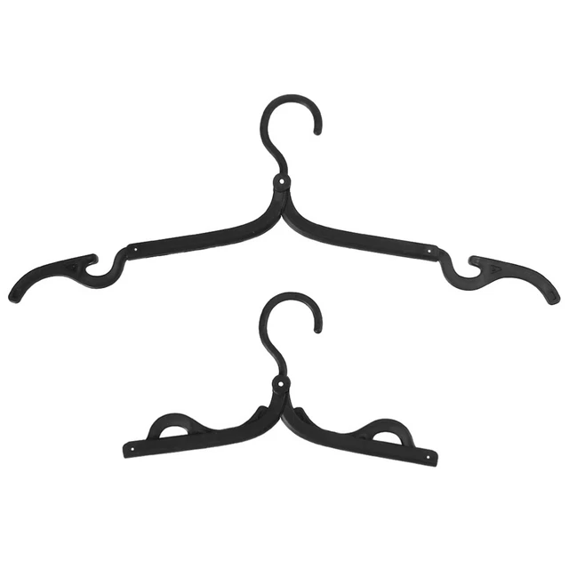 12 piezas Plástico Plegable Viaje Home Camping Mini Ropa Antideslizante
