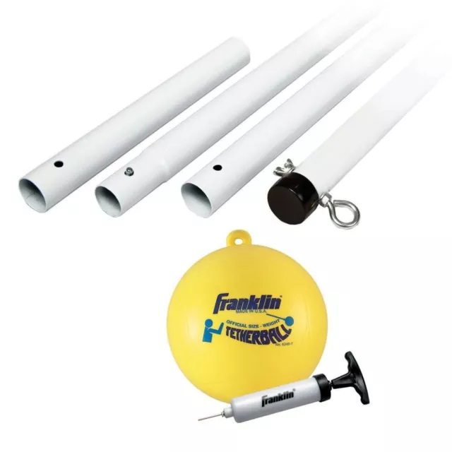 Franklin Sports Tetherball - Tetherball Ball, Rope and Pole Set - Portable Steel