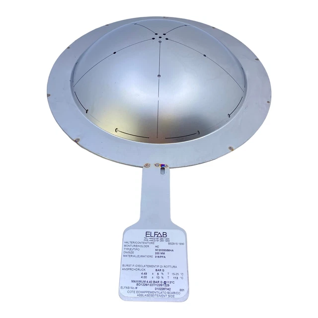 Elfab SC200SS58HA disco a fessura 200 mm 3,00 BarG