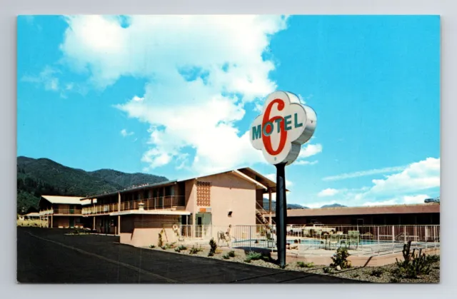 Motel 6 Of Ukiah California Vintage Postcard Circa 1960S - '70S