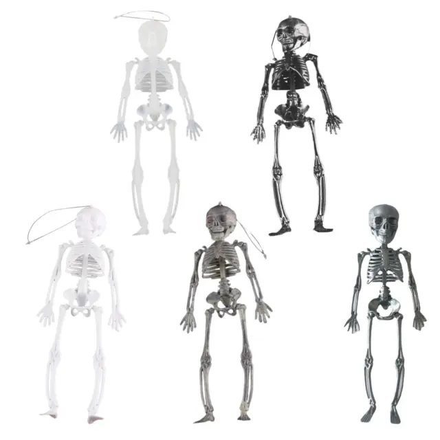 Halloween Esqueleto Decoración, Pequeño Esqueleto con Articulaciones Móviles,