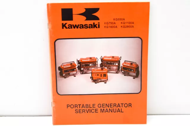 OEM Kawasaki 99963- 0046-01 Portable Generator Service Manual NOS