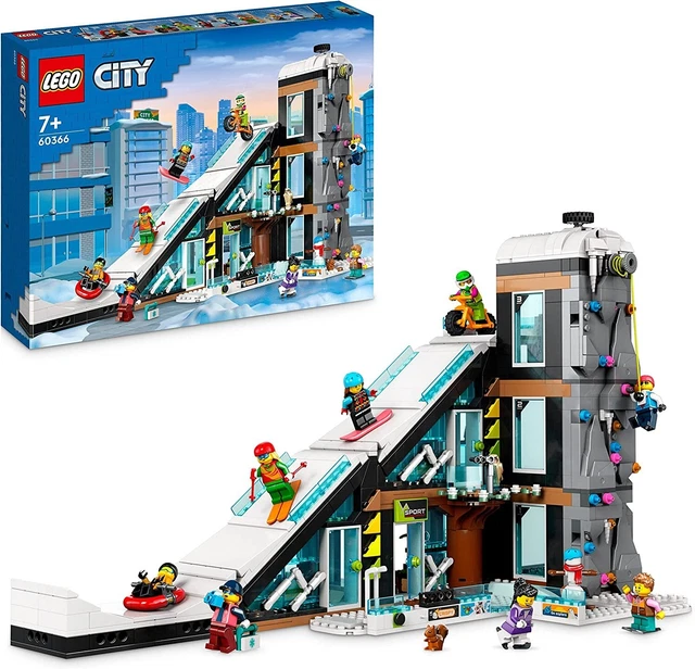 LEGO 60366 City Centre De Ski Et Escalade, Lot Bâtiment Modular 3 Hauteurs C