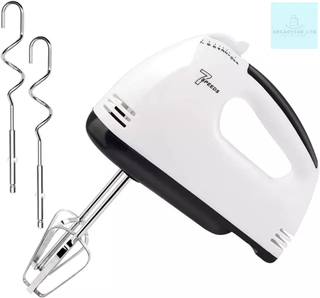 Hand Mixer Electric New 7-Speed Mixers for Baking, Stainless Steel Electric Hand