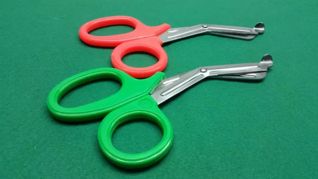 6 Emt Paramedic Utility Bandage Shears Ems Ent Scissors 7.5" Green+Orange