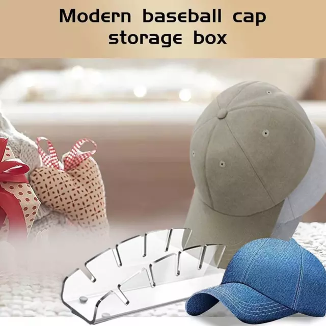 Hat Stand for Baseball Caps Acrylic Hat Organizer Shelf Hat Display Stand H P4J3