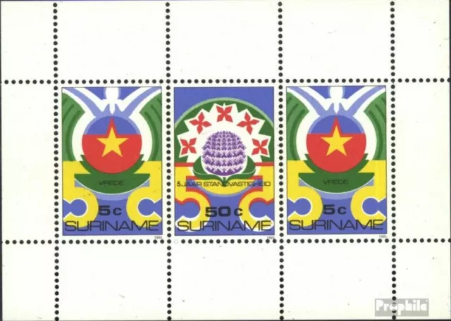 Surinam Bloque 40 (edición completa) nuevo 1985 revolución