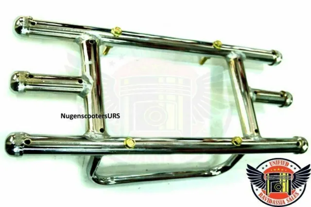 New Vespa PX LML Star Speedy Stella Number Licence Plate Protector Grill Chrome