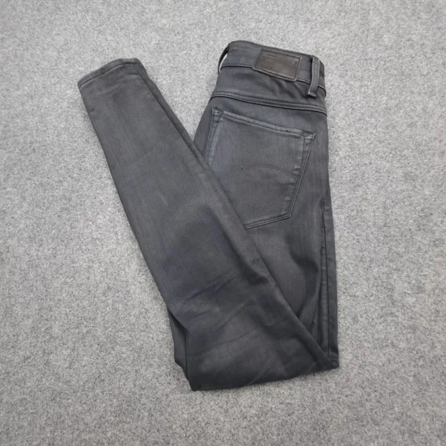 G Star Jeans womens 27 black denim high super skinny shape stretch Size 27