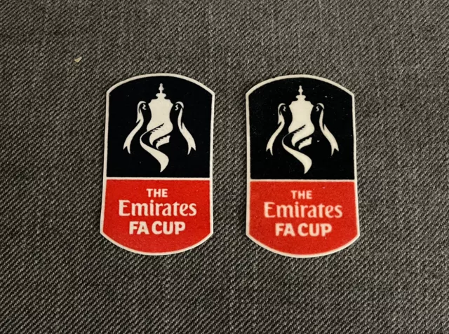 2016-2020 Endland The Emirates FA CUP shirt jersey patch batch pair