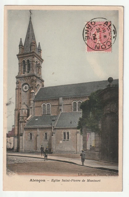 ALENCON - Orne - CPA 61 - l' Eglise Saint Pierre de Montsort