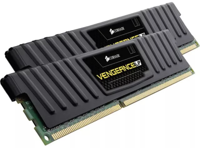 Corsair Vengeance LP 2x8GB 16GB DDR3 1600MHz C9 UDIMM DRAM Memory f/Gaming PC BK