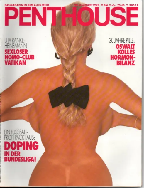 Magazin PENTHOUSE Nr. 8 August 1990 deutsche Ausgabe Fotos von Roy Stuart uvm.