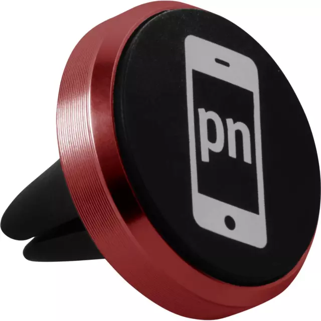 Lüftungsschlitz Handy-Halterung Universal passend für Smartphones in rot