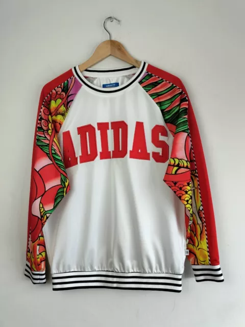 ADIDAS X RITA Ora Rare Dragon Colour Spell Out Oversized Jumper Women s UK 6 34.95 PicClick UK