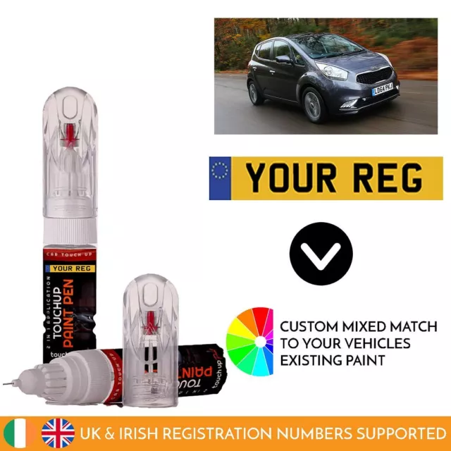 Touch Up Paint Pen For Kia Venga Mixed By Car Registration Reg Numberplate