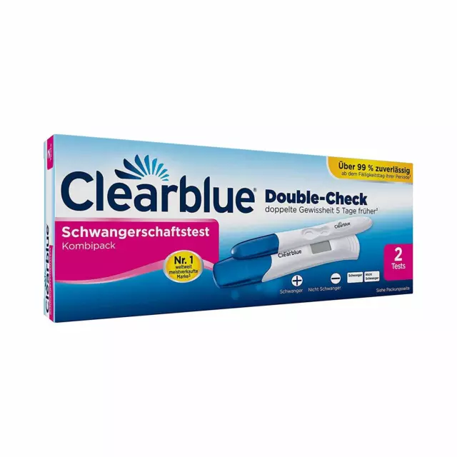 Clearblue Schwangerschaftstest Kombipack Früh (2 Tests) + 5 Markentests