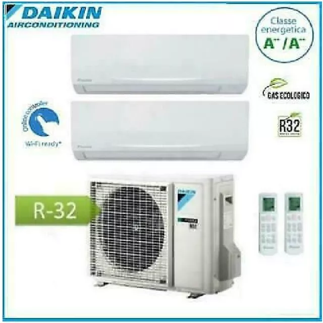 Daikin Dual 2Amxf40A+Atxf25A+Atxf35A Climatizzatore 9000+12000 Btu Classe A++