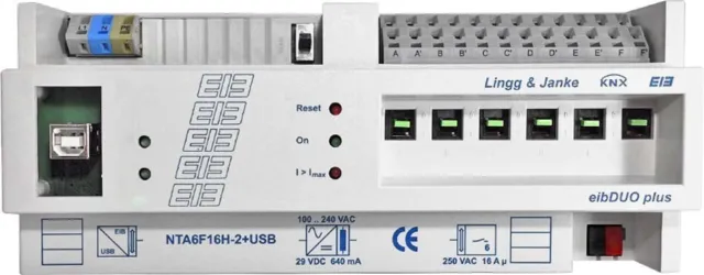 Lingg&Janke Netzteil-Aktor NTA6F16H-USB-2 Bussystem-Spannungsversorgung