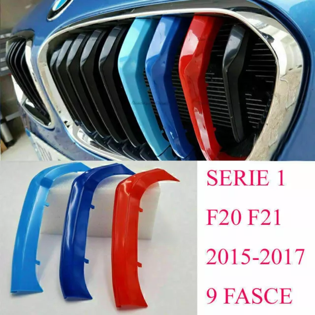 3xcover griglie fasce Calandre front grill für Bmw SERIE 1 F20 F21 2015> M sport