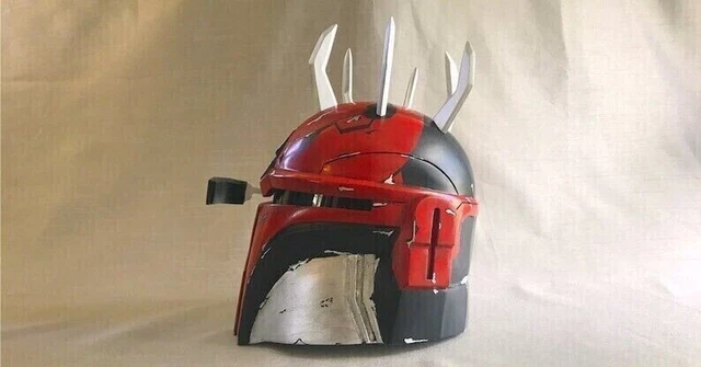 Handmade Mandalorian Colorful Look stylish Cosplay Helmet