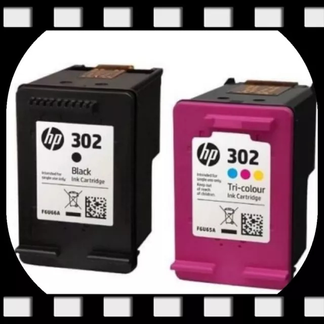 Cartucce "Originali Rigenerate" Hp 302 Bk + Hp 302 Colore