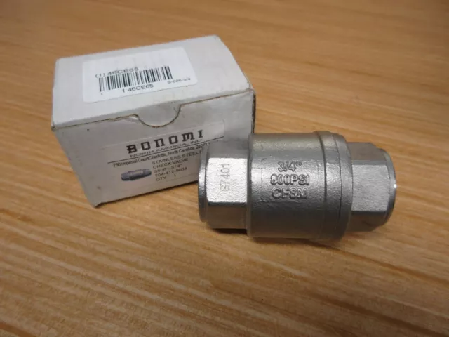 Bonomi 704-412-9038 In-Line Check Valve 7044129038