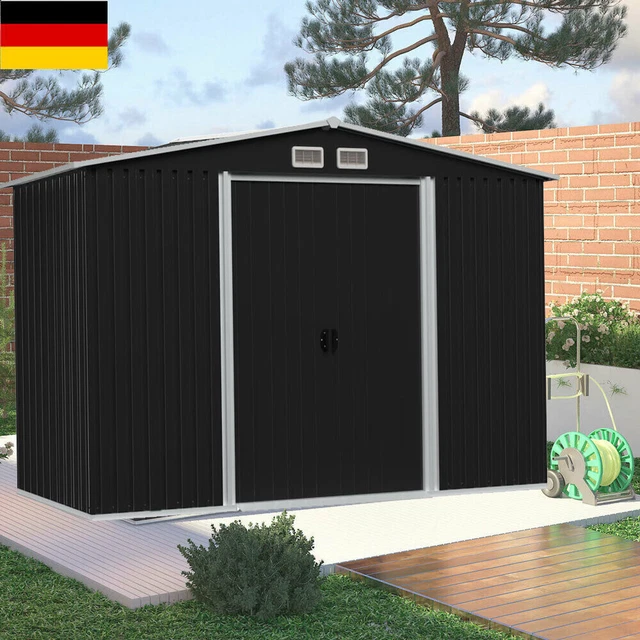 XXL METALL GERÄTEHAUS Geräteschuppen Garten Haus Schuppen Gartenhaus