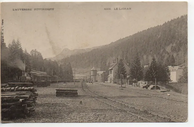 LE LIORAN - Cantal - CPA 15 - railway - train - station