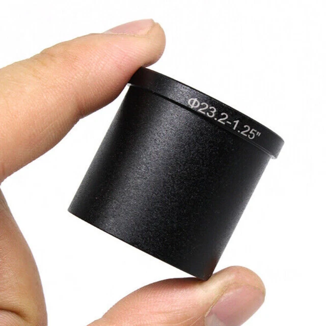 Microscope Eyepiece Dia. 23.2mm to 1.25" Adapter Ring for Astronomical Telescope