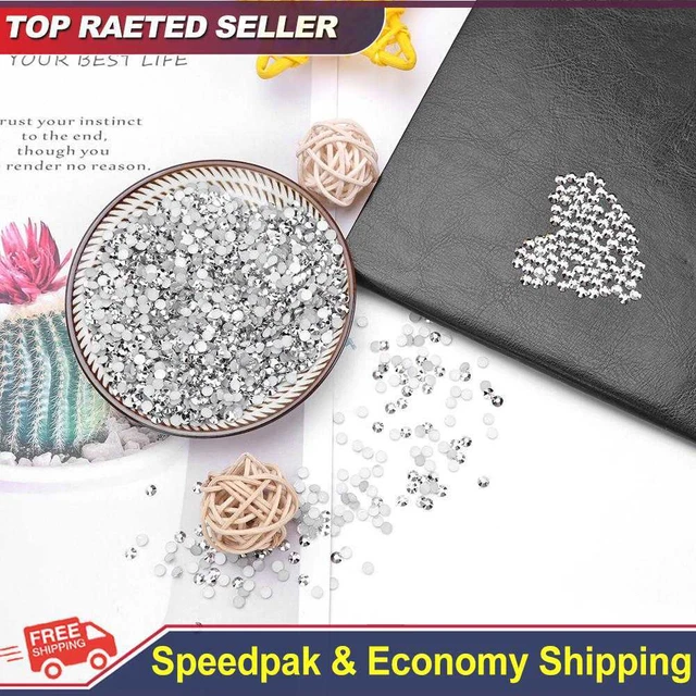 Prosperveil 30 g 4 mm Kristall flache Rückseite Strasssteine Strass Steine Rund