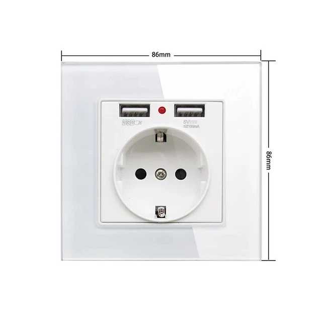 3-in-1 Ladesteckdose USB Steckdose Unterputz – Schuko Mit USB-C & USB-A, 3,1A, Weiß, Einfache Montage In Standard-Dose Steckdose Aufputz - Foto 2