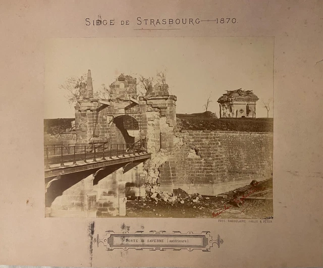 France, Strasbourg Vintage Albumen Print Tirage albuminé 11x16 Circa 187