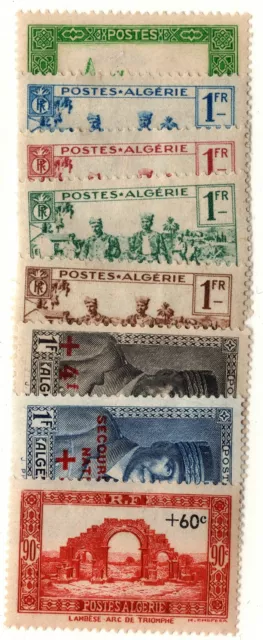 Algeria B27, B32-B38* MH. French Colonies. Scott: $13.05