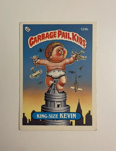 Garbage Pail Kids Series 3 UK KING SIZE KEVIN 124b Topps 1986