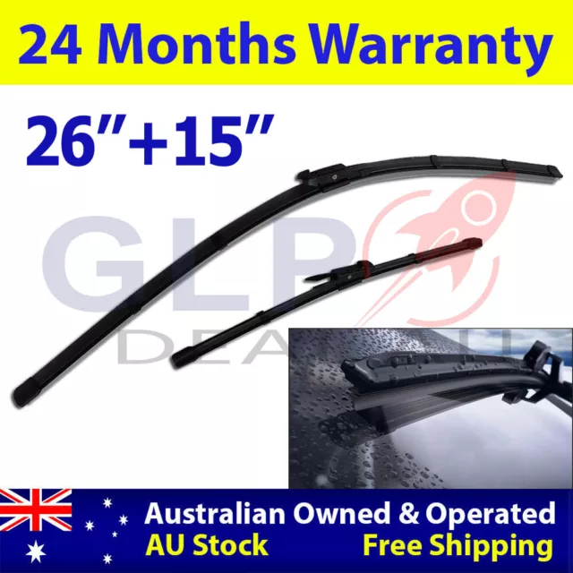 2X Front Wiper Blades For Holden Commodore Berlina Windscreen VE VF Sedan 2006+